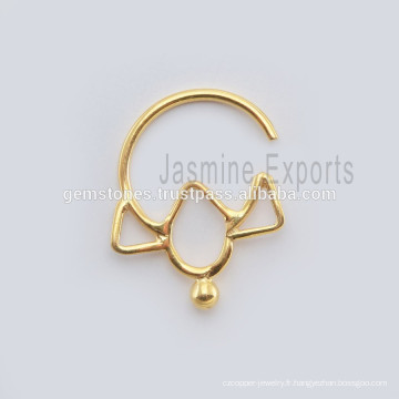 Indian Septum Body Piercing Jewelry, bijoux faits à la main en Septum Nose Ring, Vente en gros Septum Fashion Body Jewelry